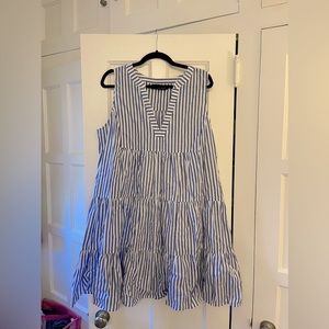 Seersucker cotton dress